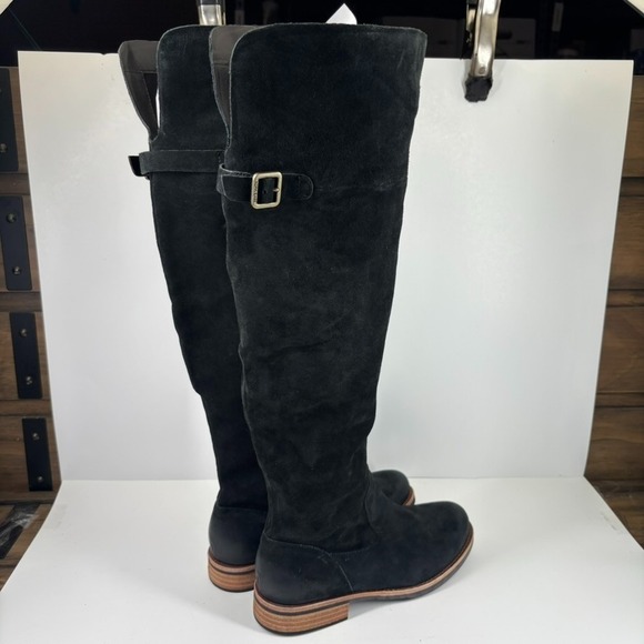 Kork-Ease Addison Women's US 9M Black Distressed Suede Over-The-Knee Riding Boot - Picture 11 of 16